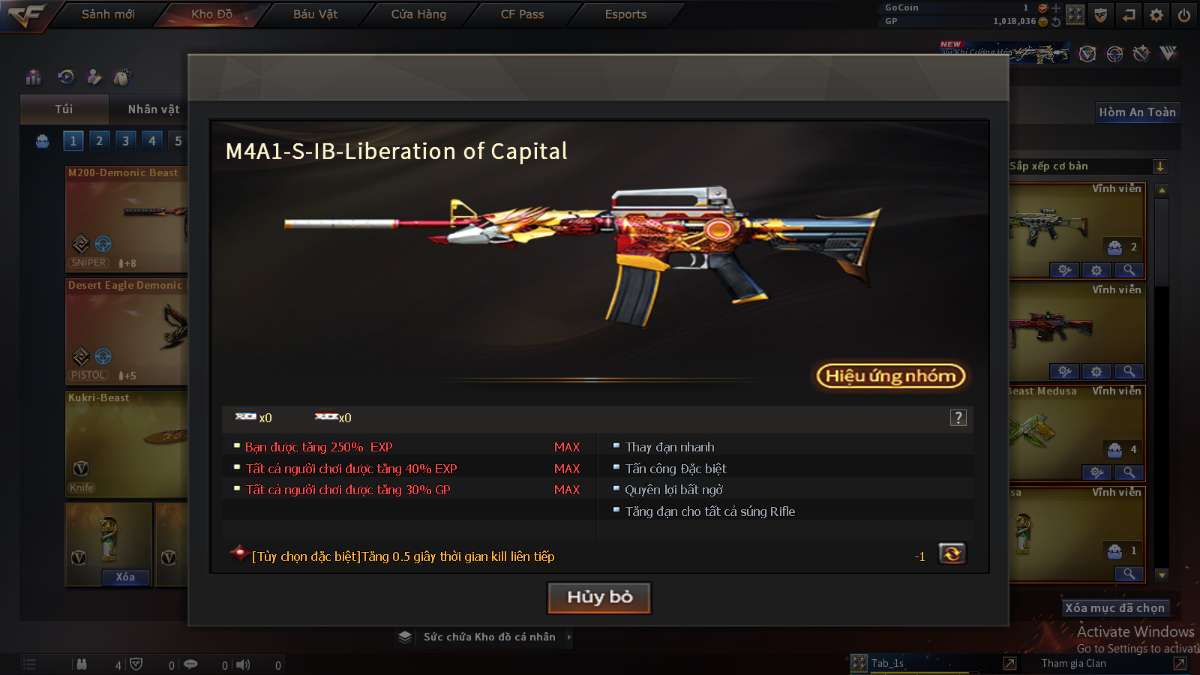 shop acc cf uy tin gia re